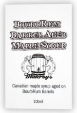 BourbRum barrel aged maple syrup 200ml